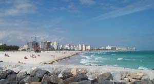 beach Photo of South Beach in Miami, taken from the southern end and looking north.