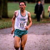 Photograph of John Moore in a 10k race